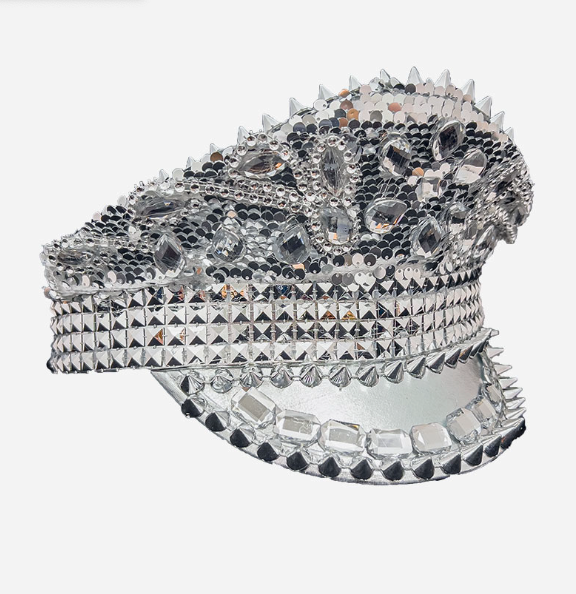 Deluxe Captain Hat - Silver - Imperfect