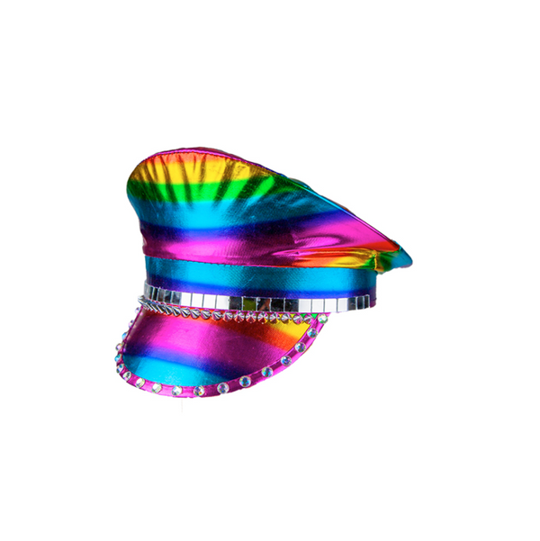 Deluxe Rainbow Captain Hat