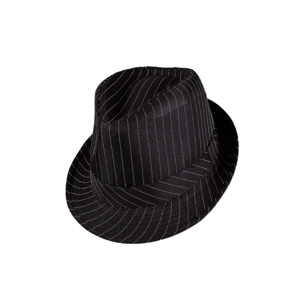 Fedora - Pinstripe - Black