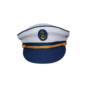 Sailor Captain Cap - White