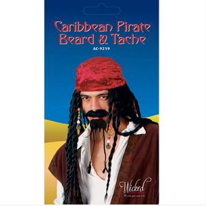 Caribbean Pirate Beard & Tash