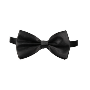 Satin Bow Tie - Black