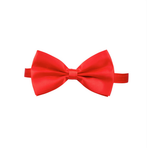 Satin Bow Tie - Red