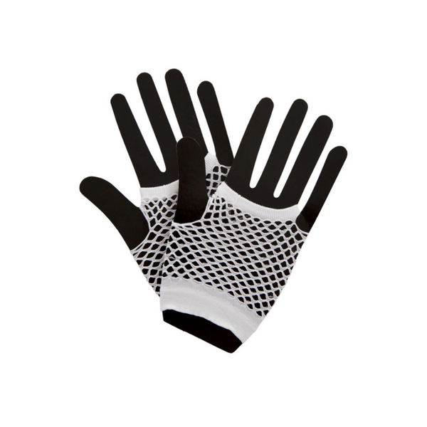 80's Net Gloves - White