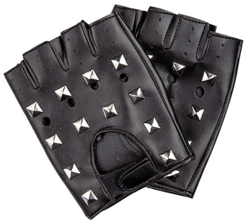 Studded Biker Gloves