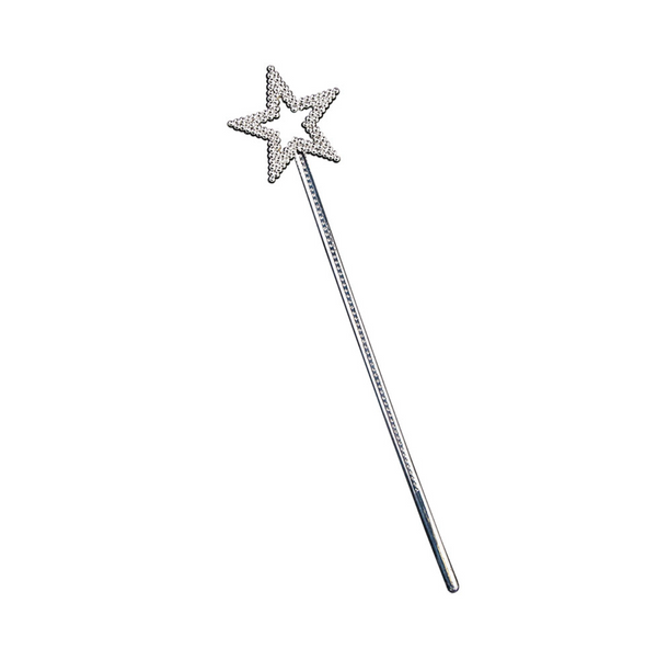 Silver Star Wand (35cm)