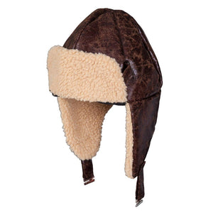 Aviator Hat with Faux Sheepskin