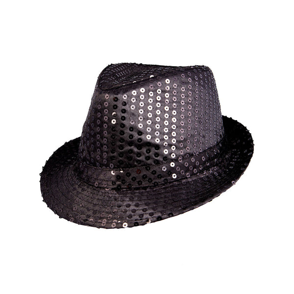 Fedora - Black Sequin