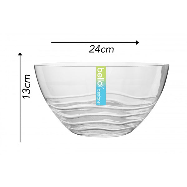 SALAD BOWL ELEGANT SWIRL (25.5CM diameter)