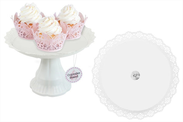 CUP CAKE STAND WHITE ONLY  (26X17CM)