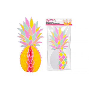 PAPER PINEAPPLE HONEYCOMB DECORATION (1 Pack)