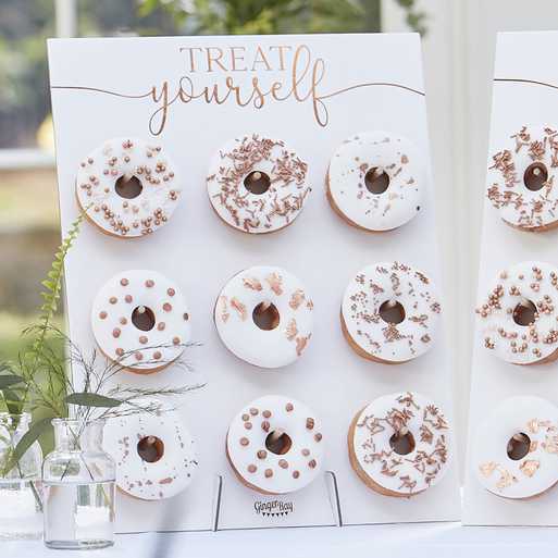 Rose Gold Treat Yourself Double Donut Wall Holders