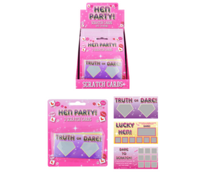 Hen Party Scratch Cards Assorted Designs (6 Assorted)