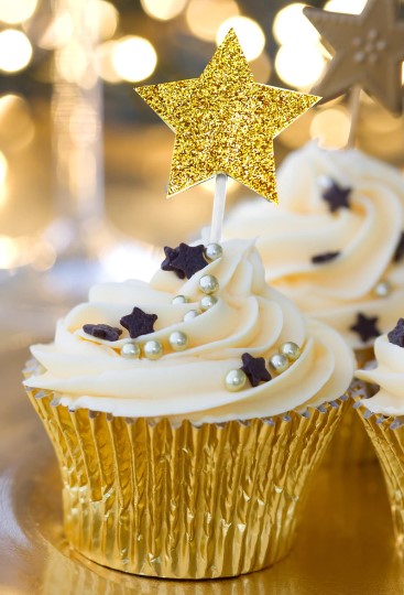 Gold Foil Cupcake Cases