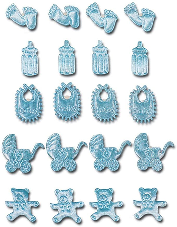 SELF ADHESIVE BABY SELECTION BLUE (5A.X4)
