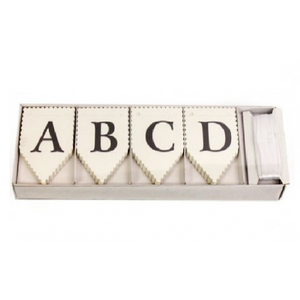 Diy White Kraft Alphabet Bunting