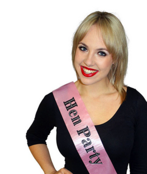 Diamante Hen Party Sash