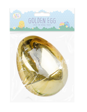 Large Golden Refillable Easter Egg