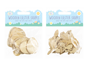 Wooden Easter Shapes (30 Pack)