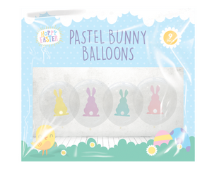 Pastel Bunny Balloons (9 Pack)