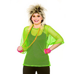 80's Mesh Top - Neon Green (Plus Size)