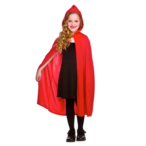 Hooded Cape - Red (Child One Size)