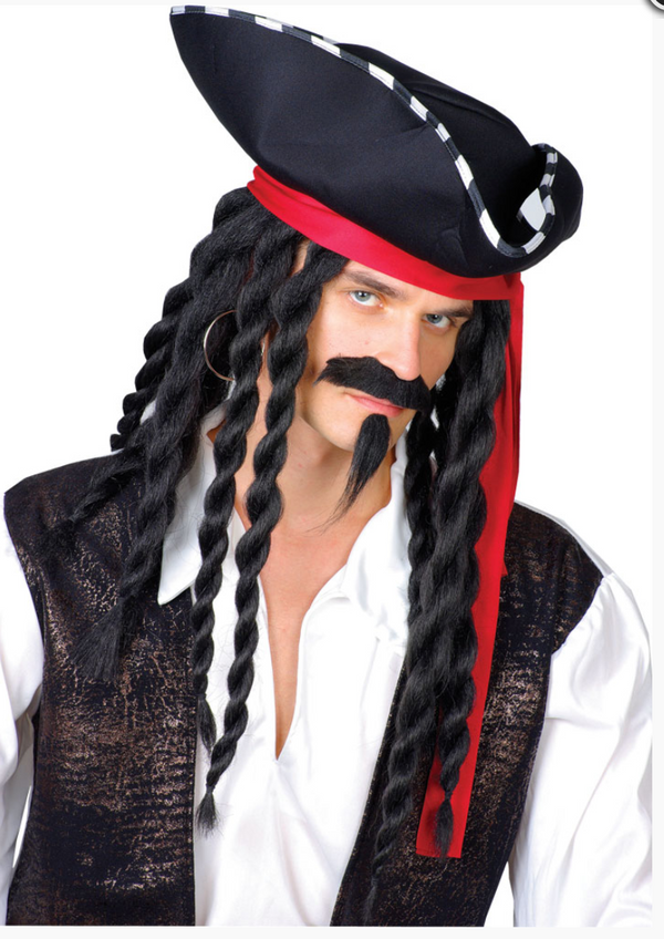 Buccaneer Pirate Set (Hat & Wig)