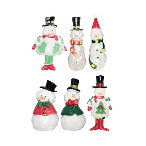 Glistening Snowman Plastic Cake Toppers (3.15")