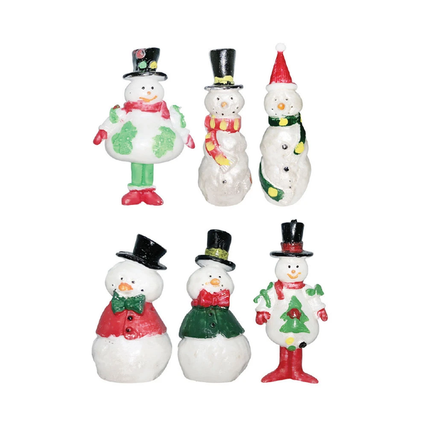 Glistening Snowman Plastic Cake Toppers (3.15")