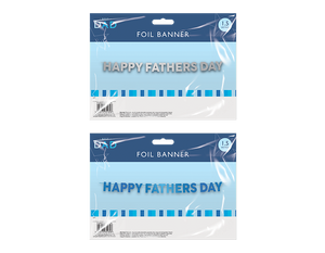 Happy Father's Day Foil Banner (1.5m)