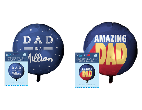 Father's Day Round Foil Balloon - (18")