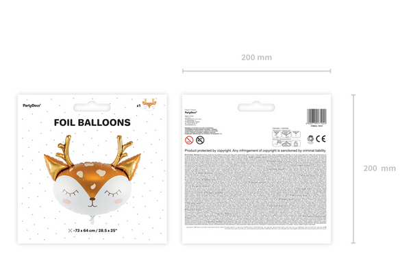 Foil Balloon Deer (73x64cm)