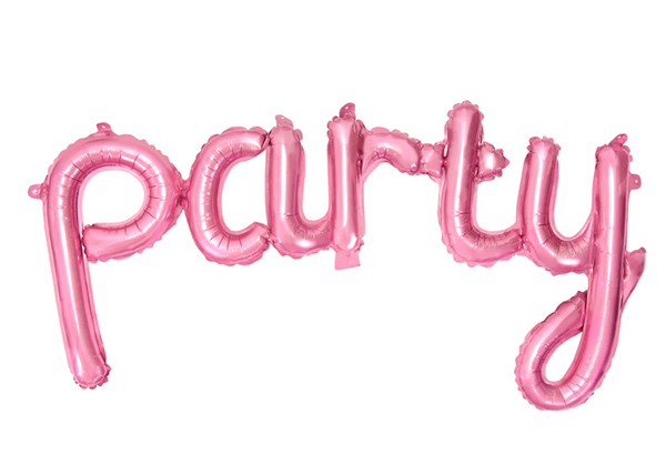 Foil Balloon Party - pink (80x40cm)