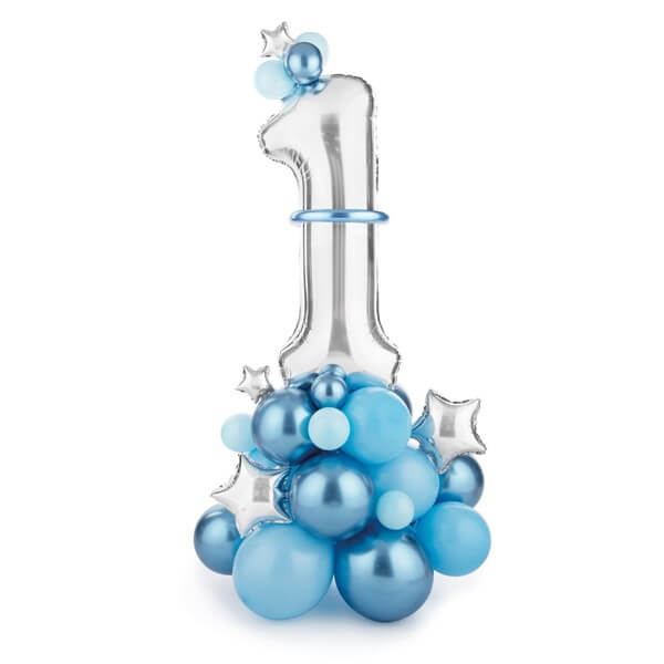 Balloon bouquet Number ''1'' - Blue  (90x140cm)