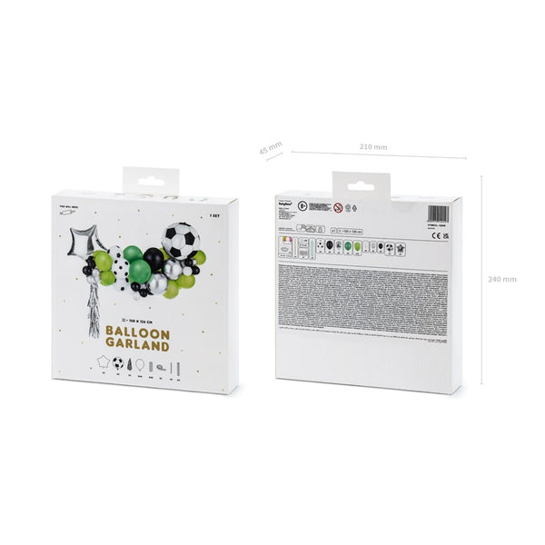 Balloon garland - Football (150x126cm)