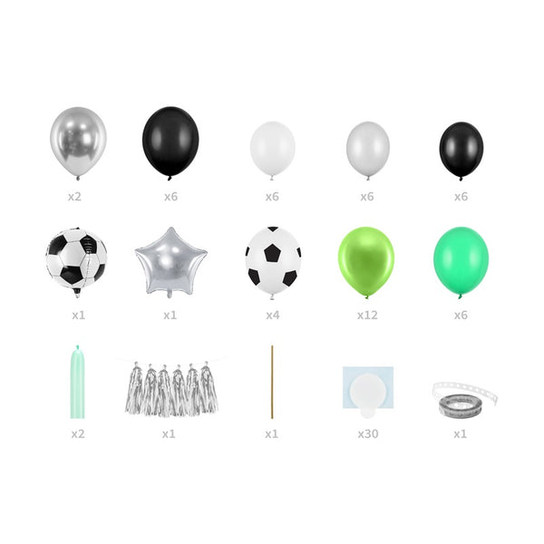 Balloon garland - Football (150x126cm)