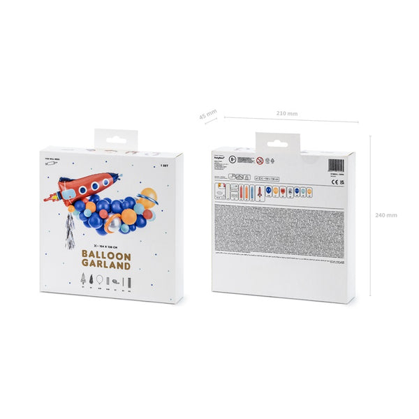 Balloon garland - Rocket (154x130cm)