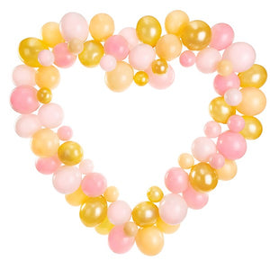 Balloon garland with frame Pink (160 cm)