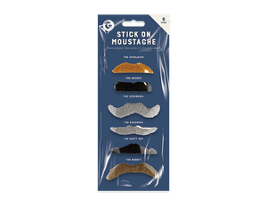 Stick On Moustache (6 pack)