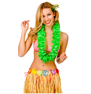 Petal Lei / 9.5cm Flower / Green