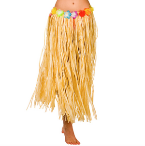 Natural Hula Skirt - One Size (80 cm)