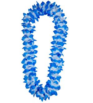 2 Tone Orchid Lei - Blue (9.5 cm)