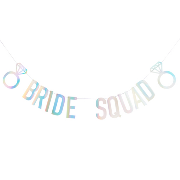 BRIDE SQUAD LETTER BANNER