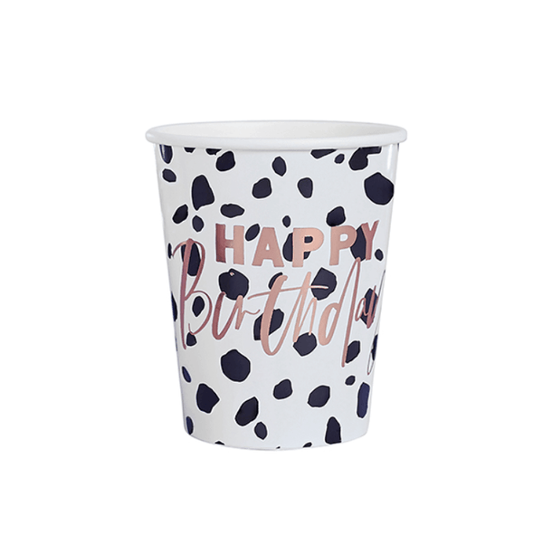 DALMATIAN 'HAPPY BIRTHDAY' PAPER CUPS (10 PACK)