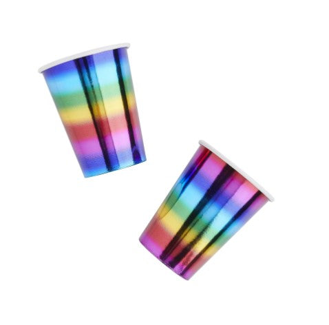 Rainbow Paper Cups - (10 Pack)