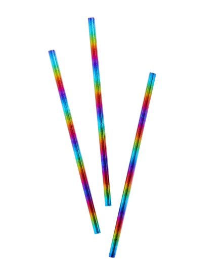 Rainbow Paper Straws - (20 Pack)