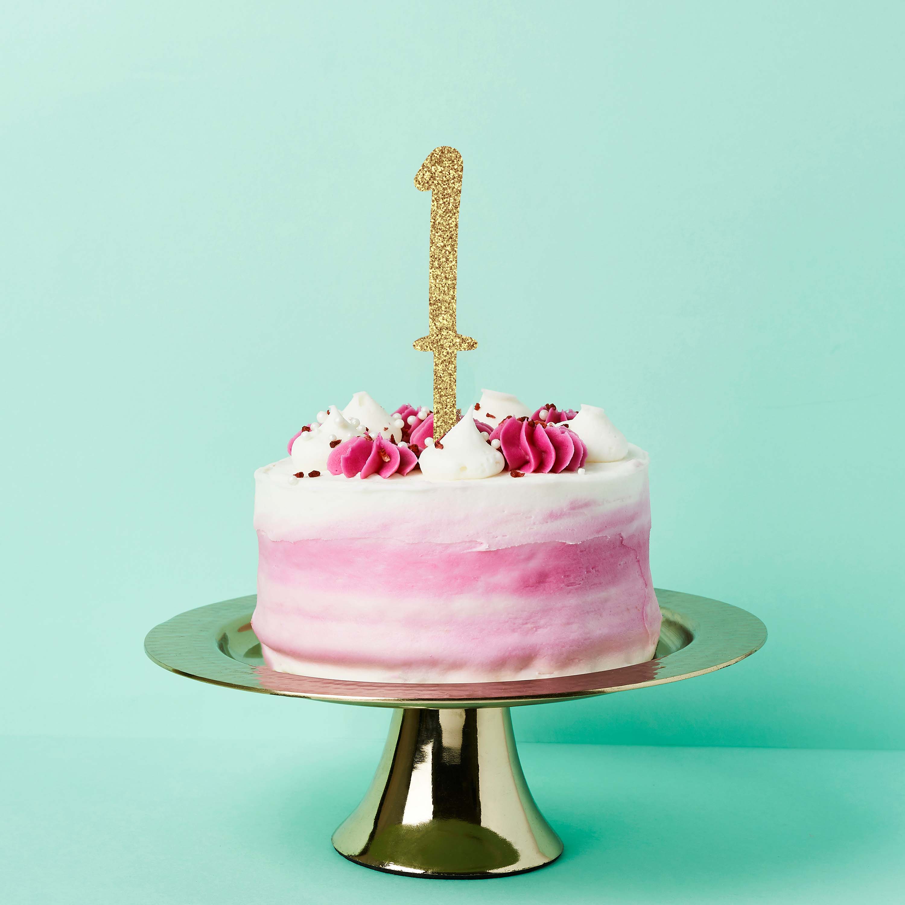 Cake Topper 1st Birthday Gold - Cake CraftCake Craft