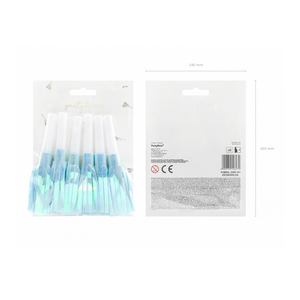 Party Horns - Sky Blue (6 pack)