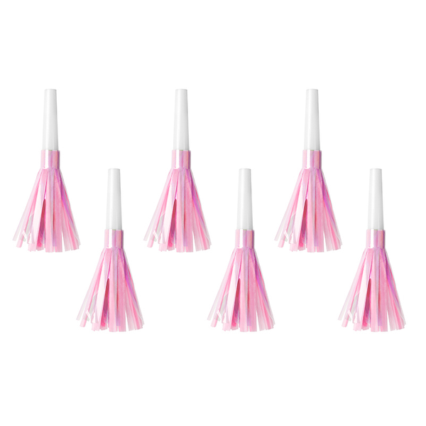 Party Horns - Light Pink (6 pack)