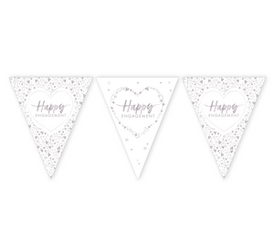 Happy Engagement Paper Flag Bunting (12ft)